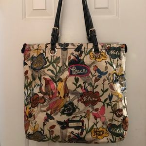 “Peace Tote” Shoulder Strap Bag by Sakroots